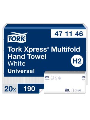 Xpress® Multifold Hand Towels White H2 Image