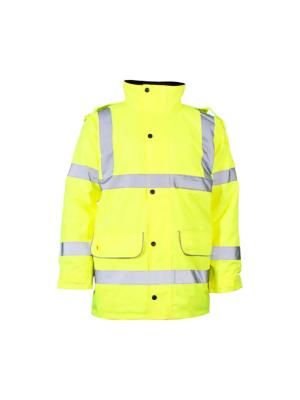 Fleece Lined Collared Traffic Jacket Image